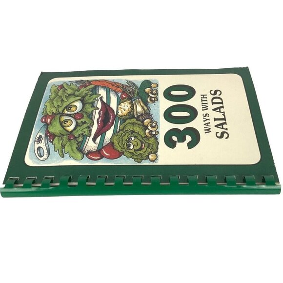 300 Ways With Salads Spiral Bound Cookbook By Morris Press 1994 Veggie Recipes - Picture 2 of 12